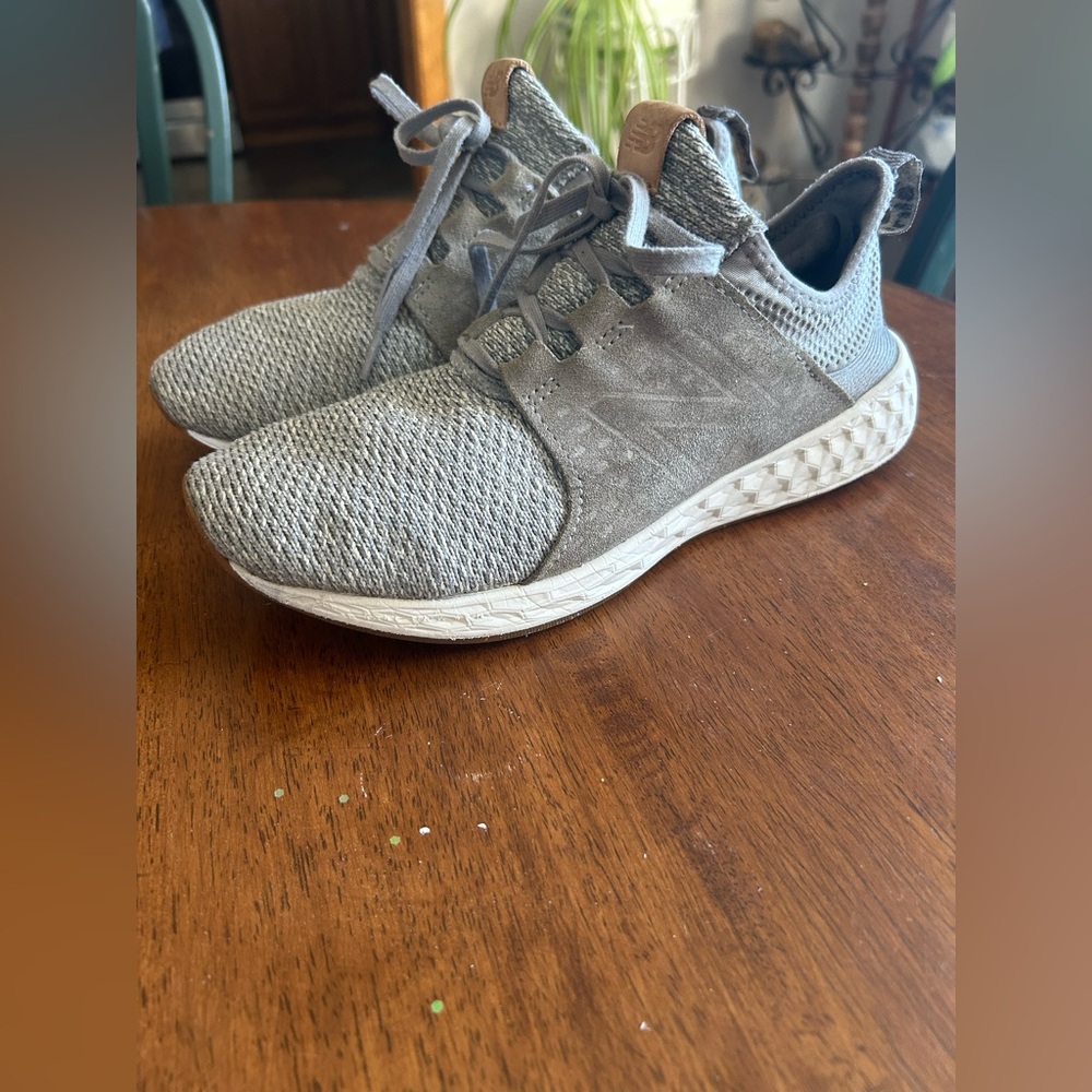 New Balance Light Gray Athletic Shoes